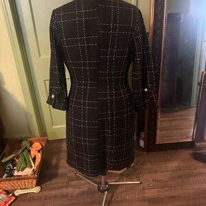 Alexia Admor Black and White Long Sleeve Dress